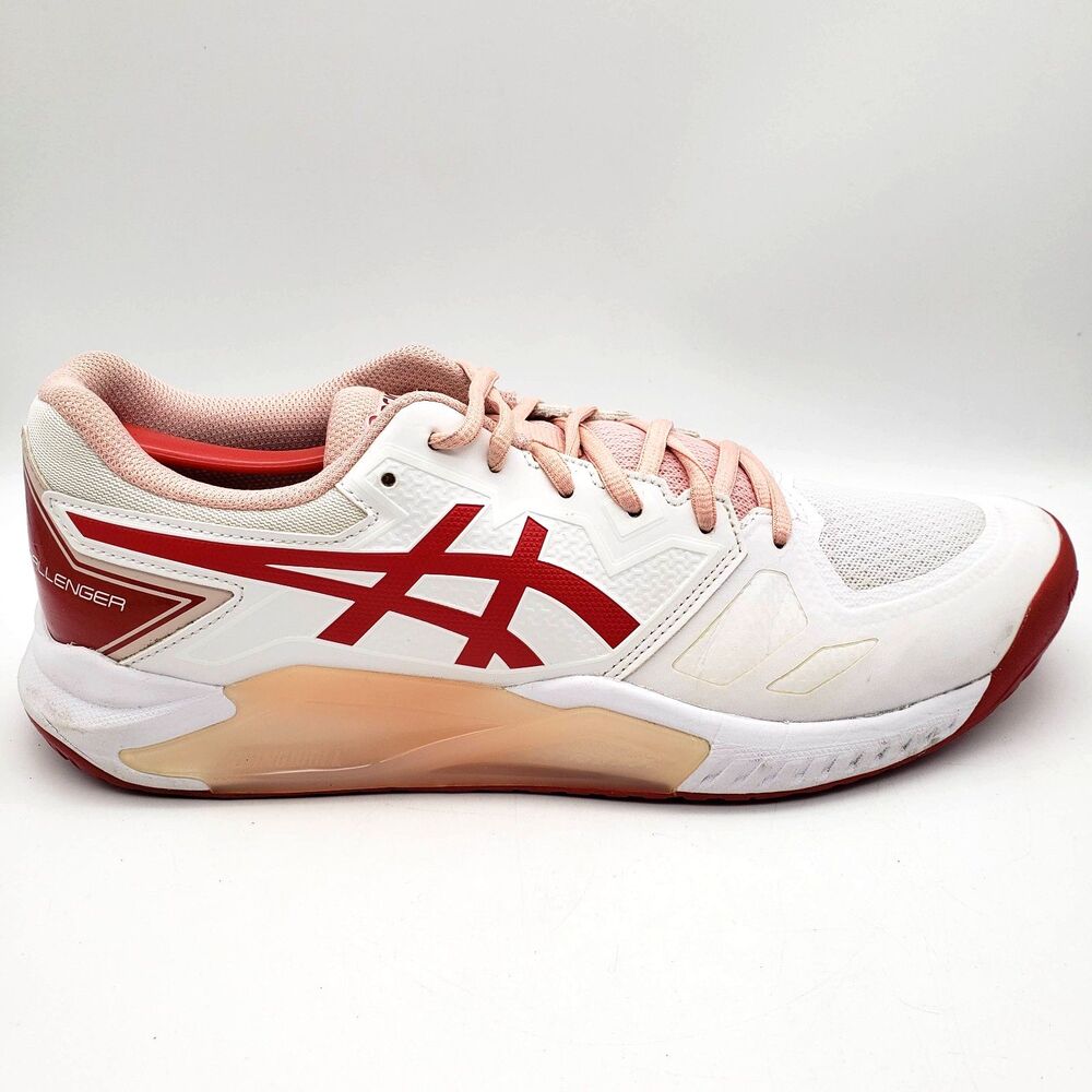 ASICS Gel-Challenger 13 Clay White Cranberry Pink Red Tennis Shoes Women’s 11.5